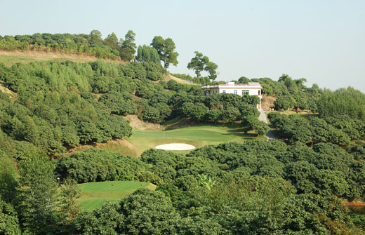 Lychee trees flank many of the holes on the back nine