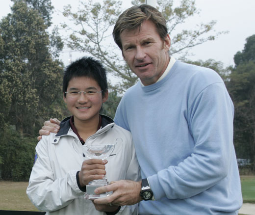With Yani Tseng at the 2006 Faldo International Series Grand Final at Fanling.