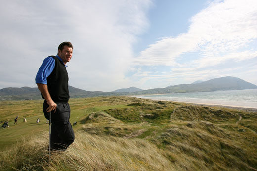 Nick on Ballyliffin Old Links in Donegal