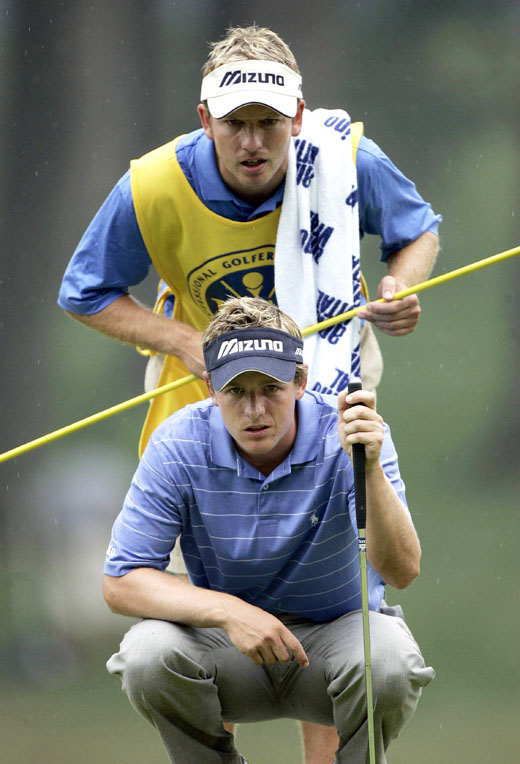 Luke Donald's chances of success in 2009 were scuppered by a bag of crisps