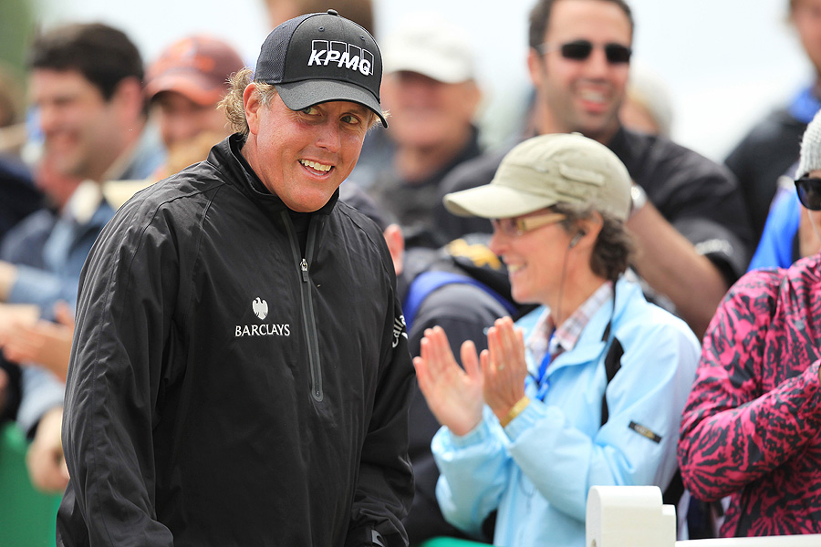 Mickelson had plenty to smile about during what could have been one of the finest final rounds in Open history