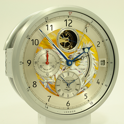 The artistic talent of rock and roll legend Ronnie Wood is featured on Bremont's B1 Marine Clock