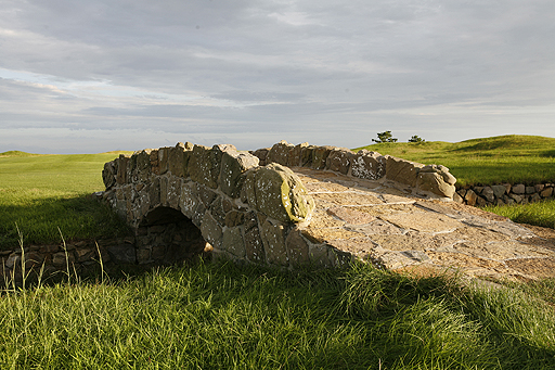 Tiger Beach's replica Swilcan Bridge makes an appearance at the par-5 fourth hole