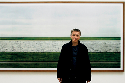 Andreas Gursky with the US$4.3mm “Rhein II”, the most expensive photograph ever sold.
