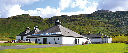 The Arran Malt's distillery at Lochranza