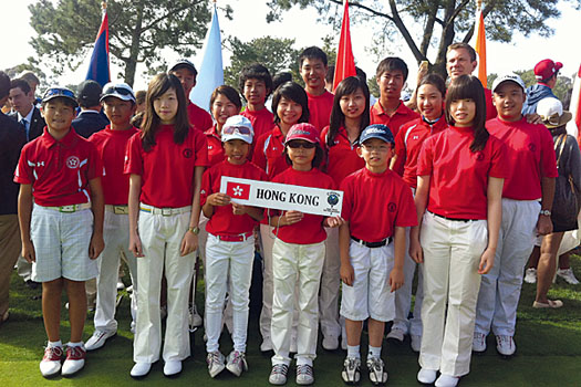 A group shot of the squad at the Callaway World Junior Golf Championships