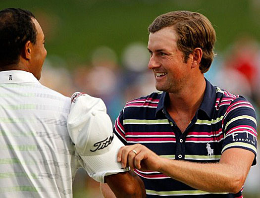 Tiger Woods and Webb Simpson 