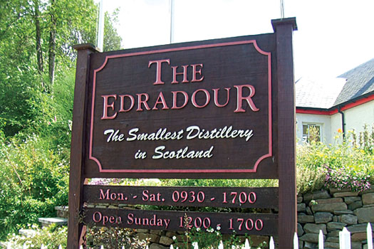 Despite only three employees and three minimal sized copper stills, Edradour has flourished