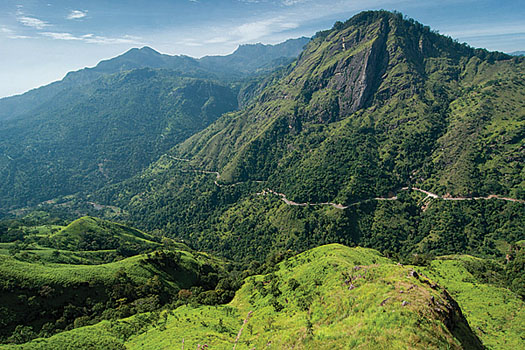 The awe-inspiring Adam’s Peak in the island’s central highlands