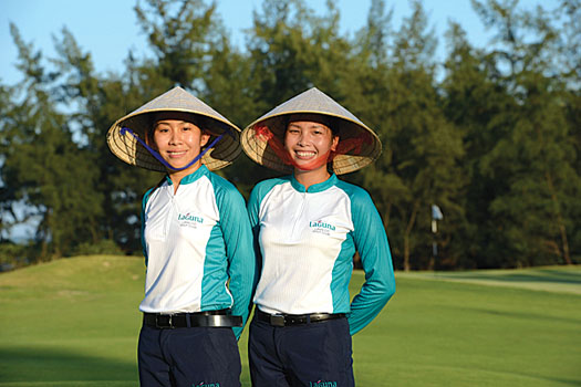 On top of their pay, caddies at Laguna receive a tip from the golfer – typically US$10