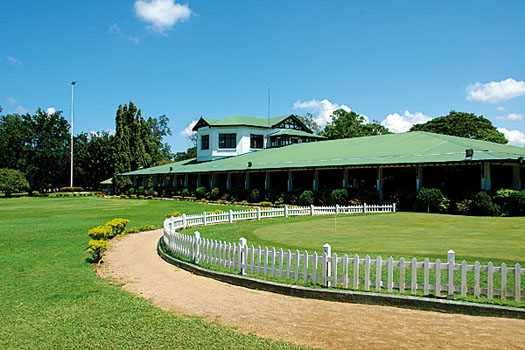 The colonial-era clubhouse at Royal Colombo Golf Club