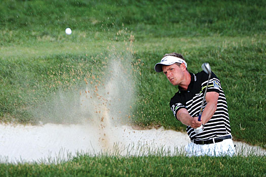 Luke Donald, who held the lead for much of rounds two and three, faded on Sunday