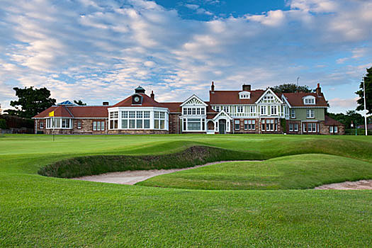 The stout par-four 18th at Muirfield provides a fitting finale