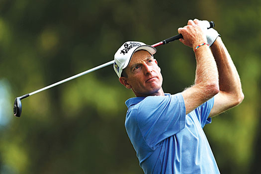 Furyk held a slender oneshot lead heading into the final round
