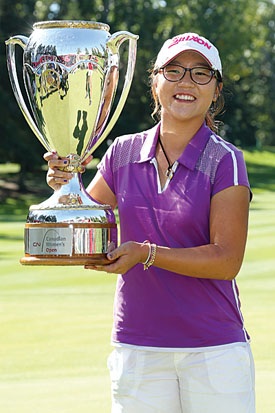 Ko with the Canadian Open trophy