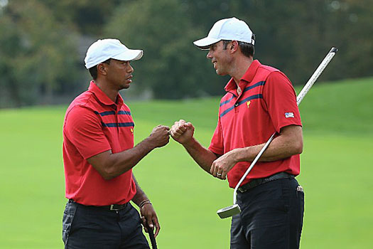 "He played some incredible golf," Kuchar said of Woods 