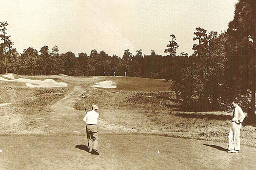 The legendary Donald Ross tackles the ninth hole