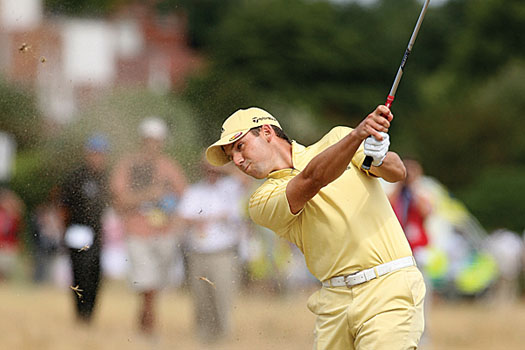 Sergio Garcia's infamous canary-yellow outfit from the 2006 Open Championship