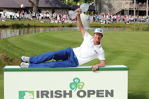 Mikko Ilonen is all smiles after his victory at the title sponsorship-less Irish Open