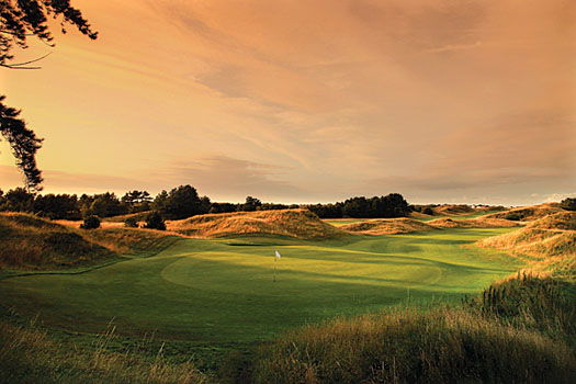 This rumpled fairway, surrounded by windswept dunes, is typical at Royal Liverpool