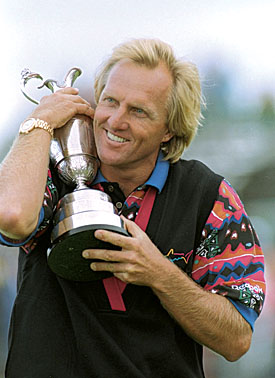 Norman with the Claret Jug in 1993