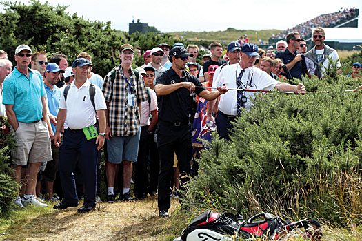 Adam Scott once again featured prominently at the Open Championship