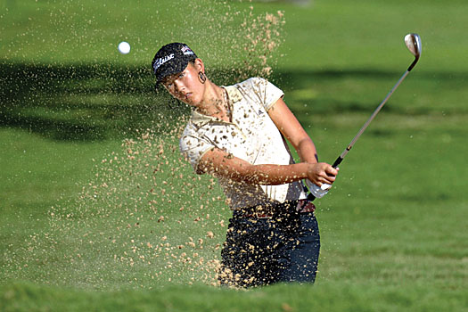 Wie as a 14-year-old playing at the Sony Open in Hawaii against the men