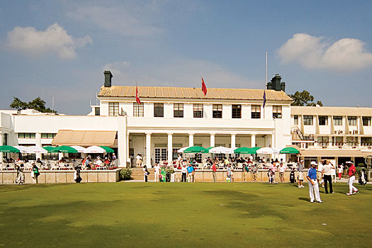 The famous Fanling verandah and clubhouse