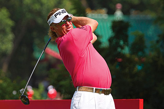 Four-time Hong Kong Open winner Miguel Angel Jimenez