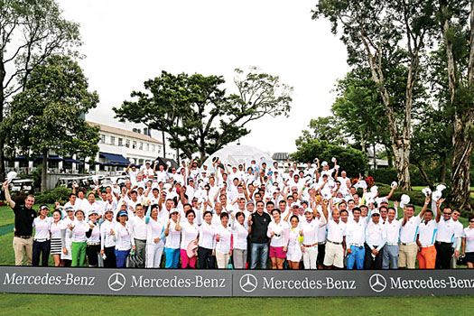 A total of 124 amateur golfers took part in MercedesTrophy Hong Kong 2015