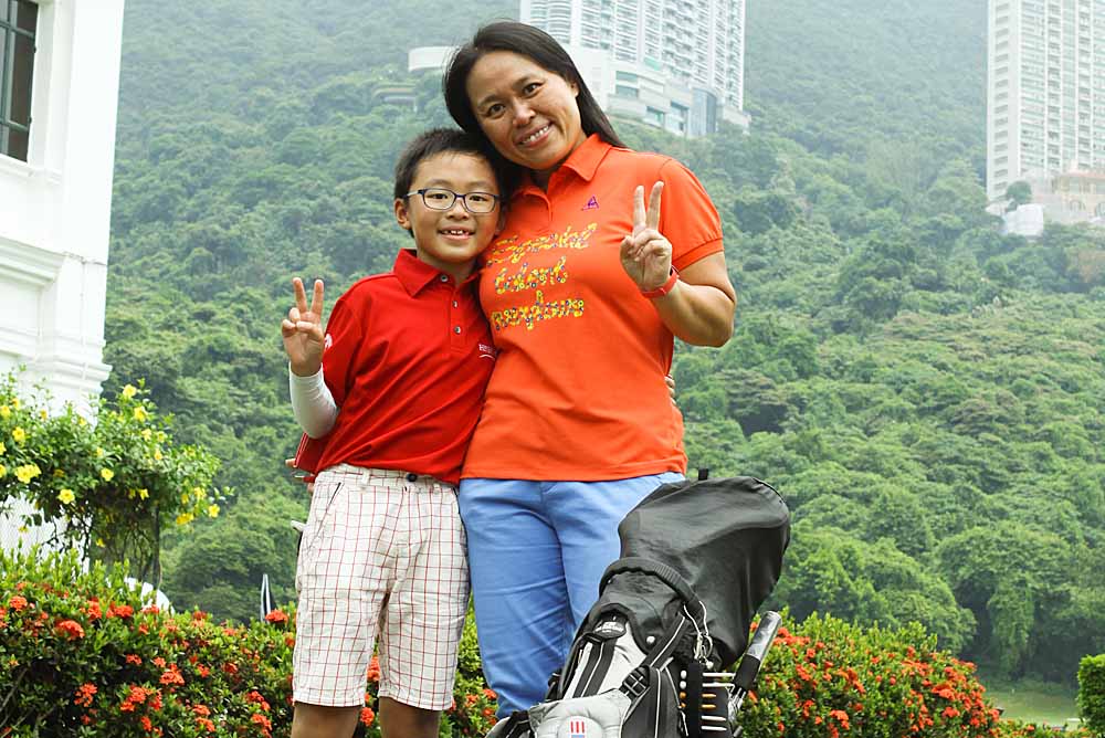 Anson Ng and mother Shirley Leung