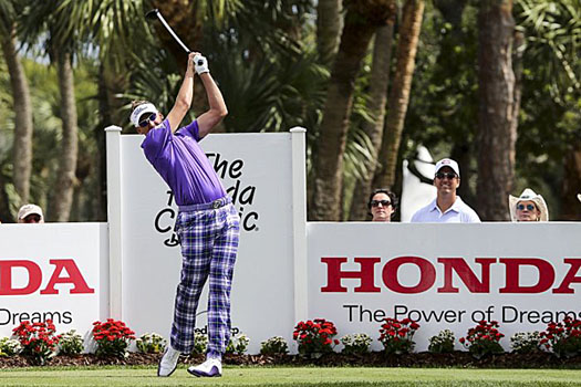 Ian Poulter has four birdies in a four-under 66 on Sunday