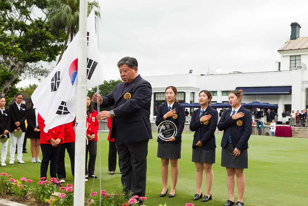 The victorious Korean team at the Queen Sirikit Cup