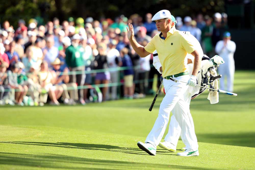 Bryson DeChambeau earned low-amateur honours at the Masters