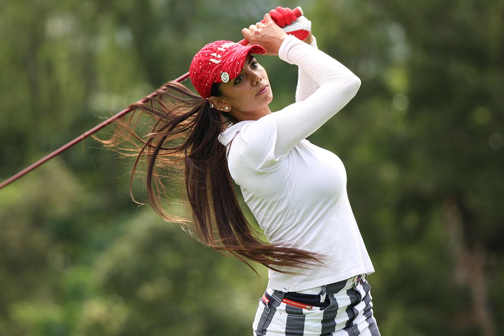 Indian glamour girl Sharmila Nicollet finished with a 73 for a share of 37th