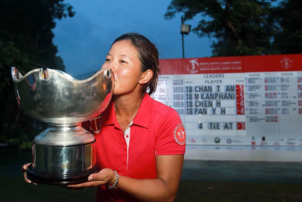 Tiffany Chan boosted her Olympic hopes with a nerveless play-off victory for her second professional title