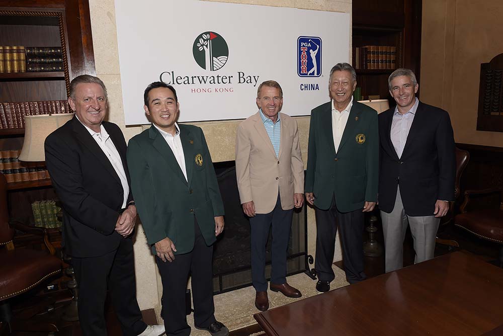 Peter Downie, David Hui and Wyman Li from the Club are joined by the PGA Tour's Tim Finchem and Jay Monahan