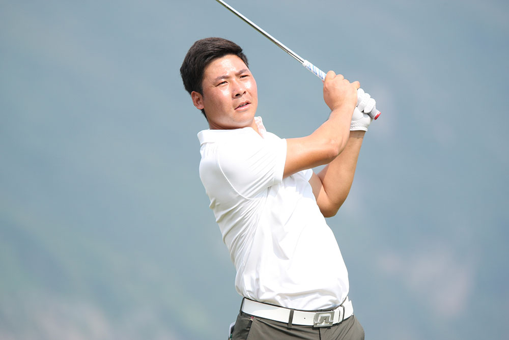 Zhang Xinjun finished as China’s leading player at the tournament (tied in fifth) with 12-under