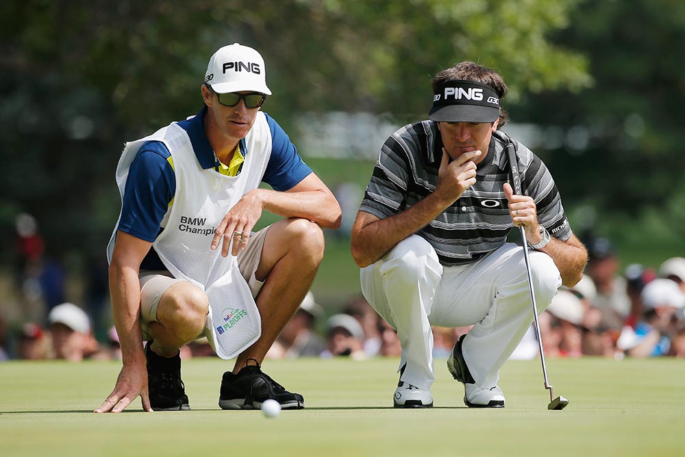 Bubba Watson has been caught by television cameras and microphones several times when yelling at his caddie, Ted Scott