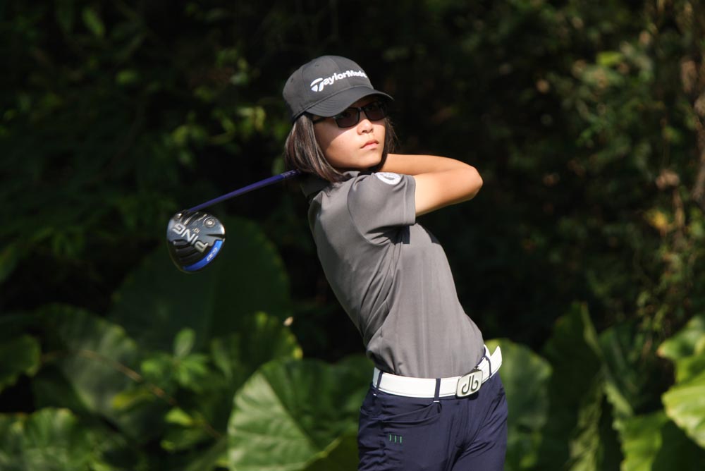 In action at Hong Kong Ladies Close Amateur Championship 2016