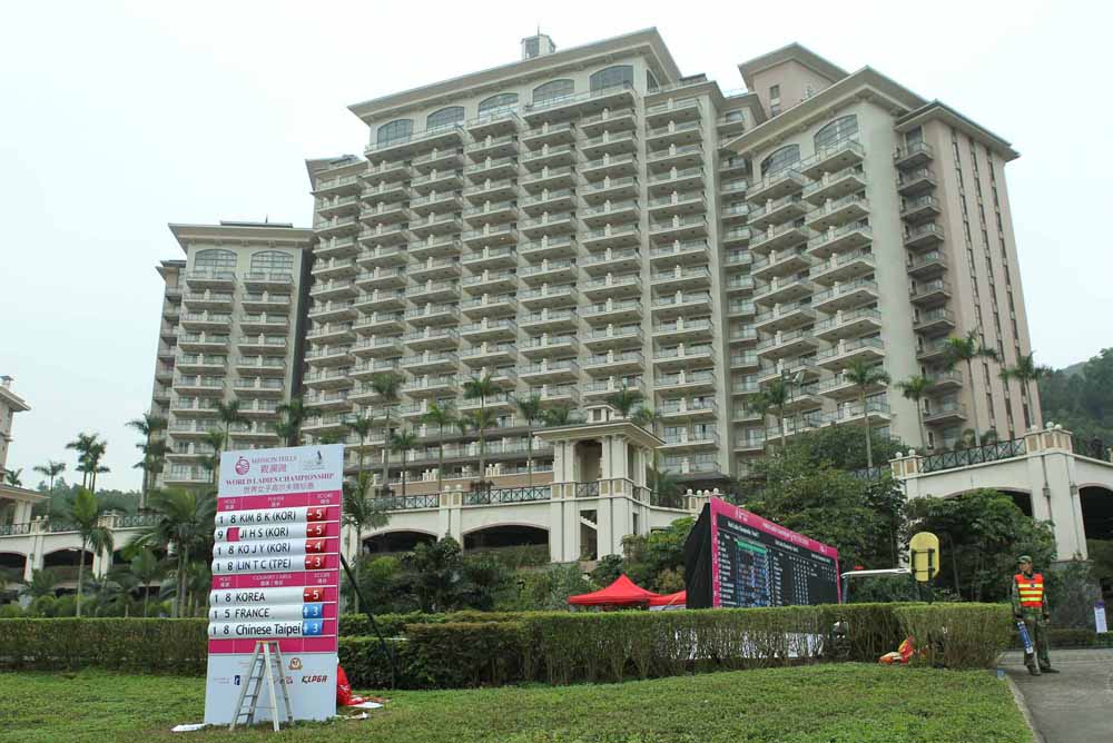 Resort hotel overlooking the Olazabal Course