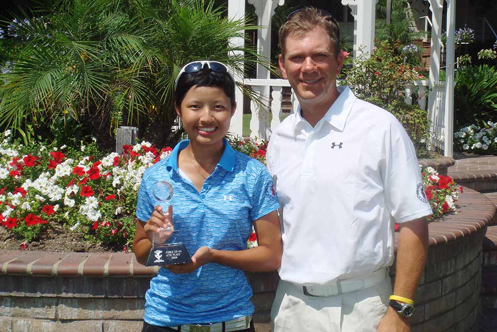 Tiffany Chan and Brad Schadewitz at the Junior World tournament in 2013