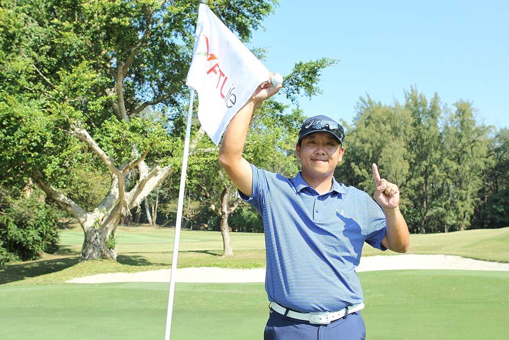 Wong Hoi-kin made a hole-in-one at the par-3 eighth at the first-round