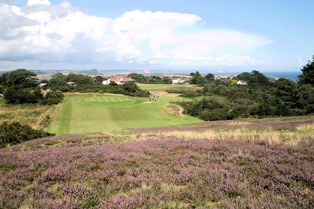 East Devon 17th hole approach angle