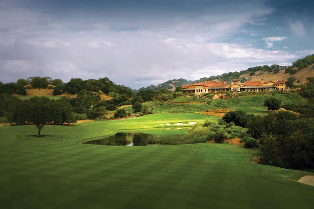 Mayacama’s commanding Clubhouse overlooking the 18