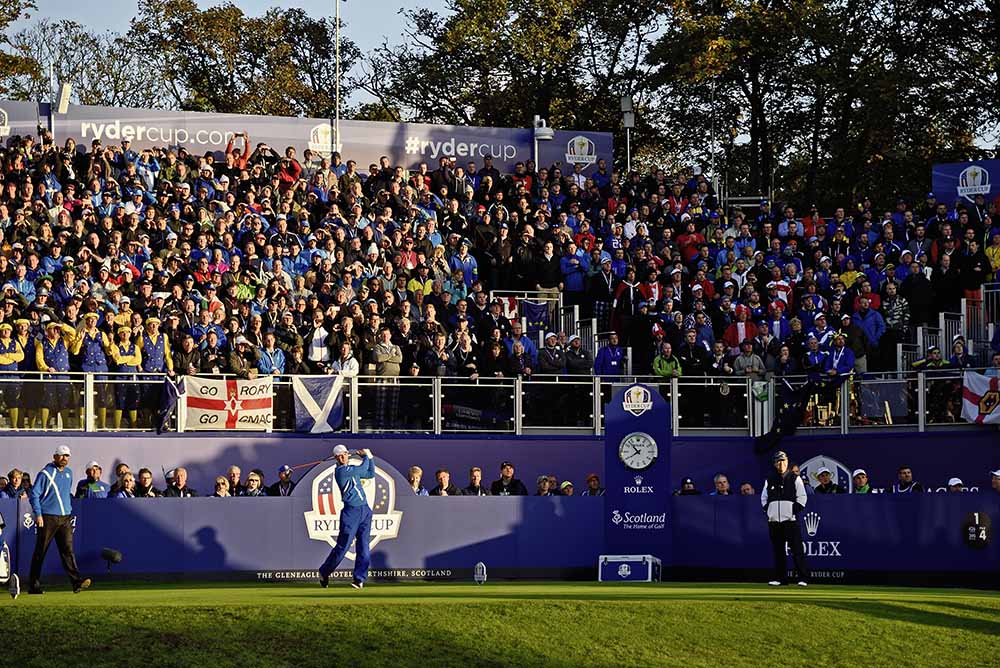 Rolex Testimonee Martin Kaymer at the 2014 Ryder Cup at Gleneagles