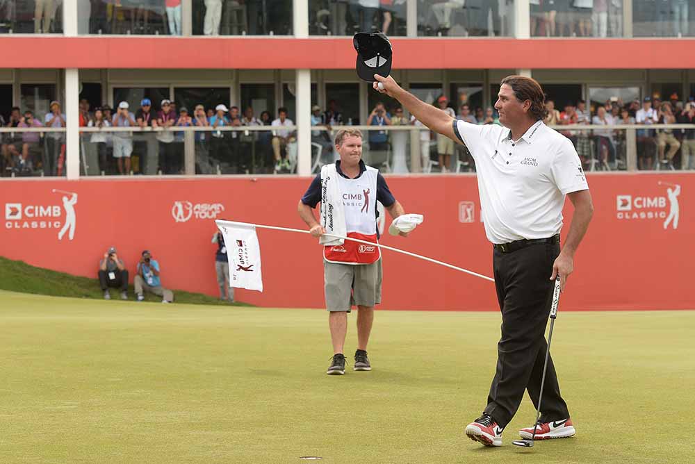 In his first start of the 2017-18 season, Perez shot 24-under to win the CIMB Classic at TPC Kuala Lumpur