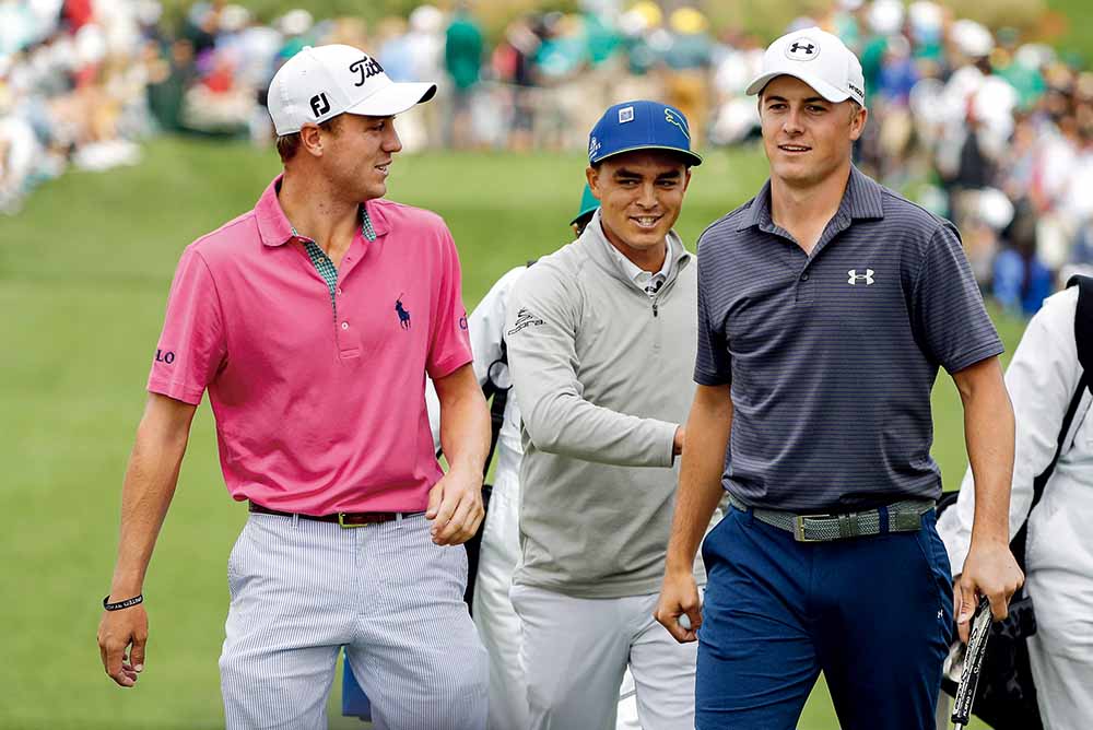 Justin Thomas, Rickie Fowler and Jordan Spieth