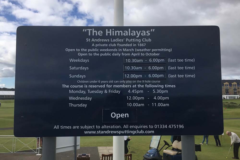 The St Andrews Ladies Putting Club