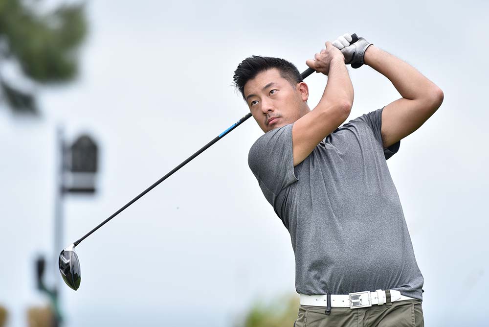 Daniel Wan in action at the HKGA June Stableford Tournament